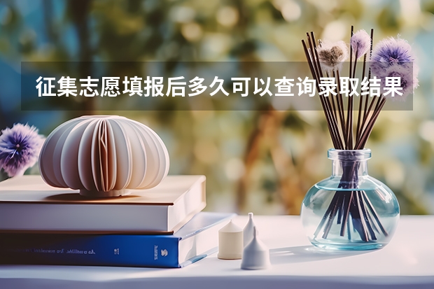 征集志愿填报后多久可以查询录取结果