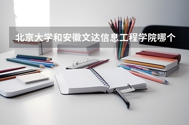 北京大学和安徽文达信息工程学院哪个好