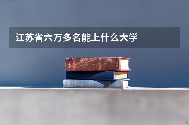江苏省六万多名能上什么大学