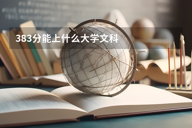 383分能上什么大学文科