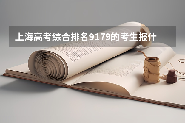 上海高考综合排名9179的考生报什么大学