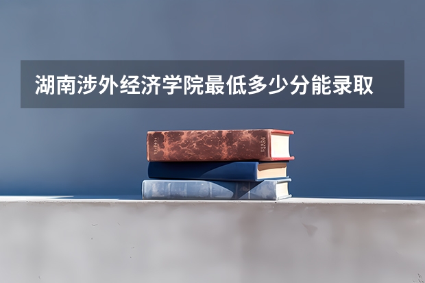 湖南涉外经济学院最低多少分能录取 湖南历年录取分数线一览