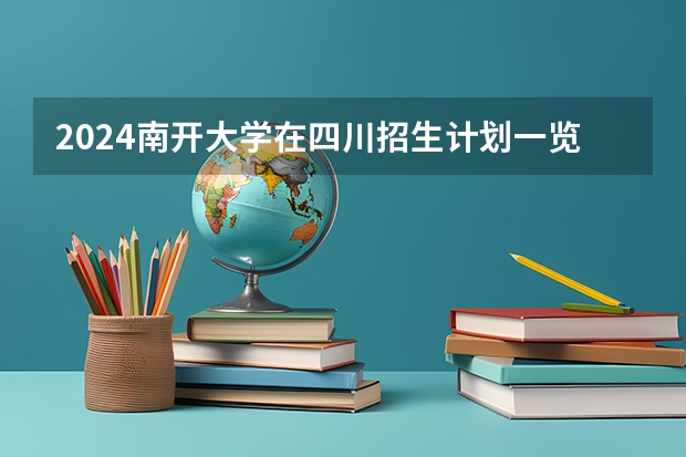 2024南开大学在四川招生计划一览表