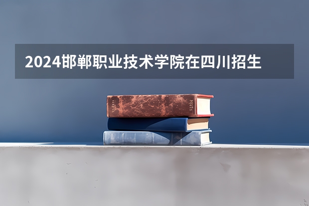 2024邯郸职业技术学院在四川招生计划一览表