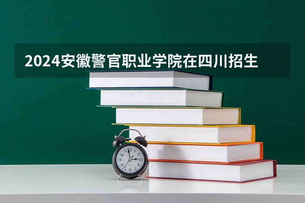 2024安徽警官职业学院在四川招生计划一览表
