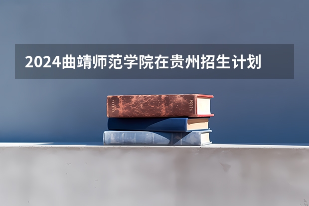 2024曲靖师范学院在贵州招生计划一览表