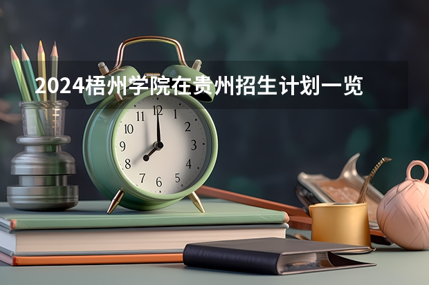 2024梧州学院在贵州招生计划一览表