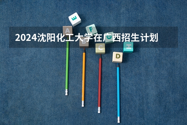 2024沈阳化工大学在广西招生计划一览表