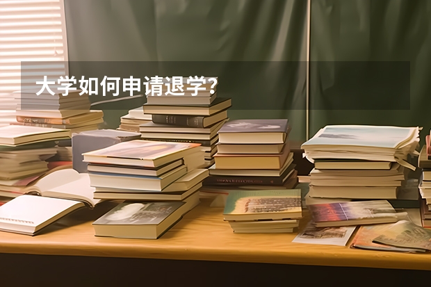 大学如何申请退学？
