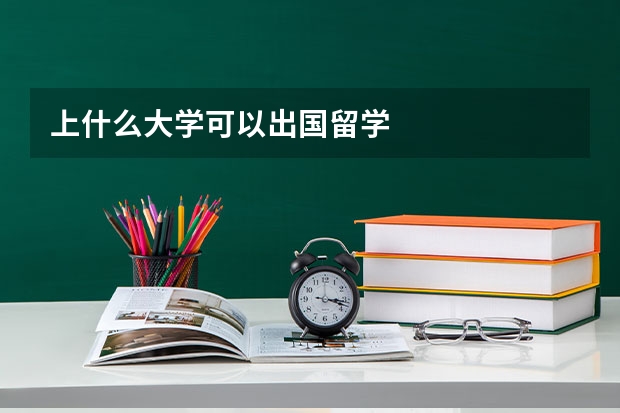 上什么大学可以出国留学