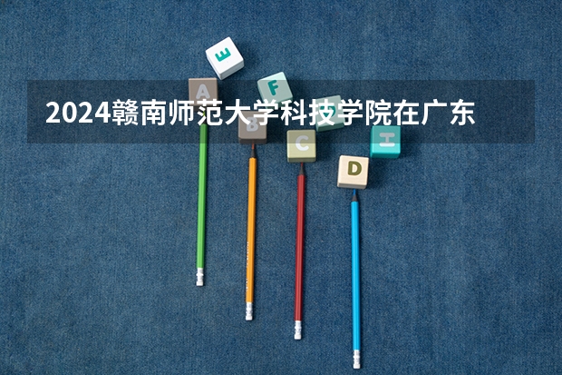 2024赣南师范大学科技学院在广东招生计划一览表