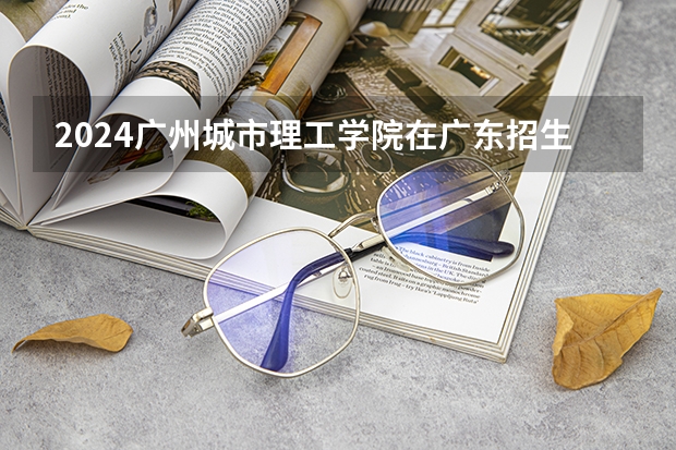 2024广州城市理工学院在广东招生计划一览表