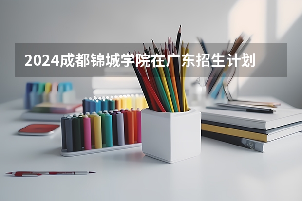 2024成都锦城学院在广东招生计划一览表
