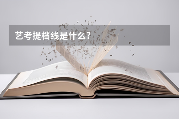 艺考提档线是什么?