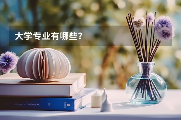 大学专业有哪些？