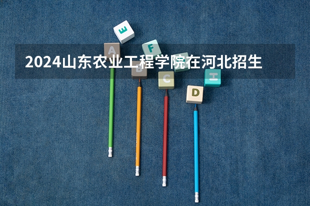 2024山东农业工程学院在河北招生计划一览表