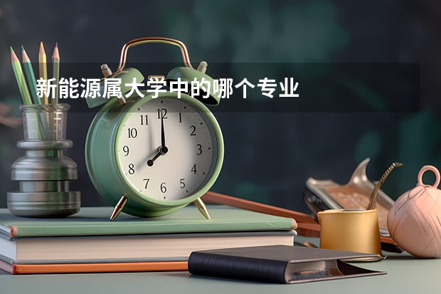 新能源属大学中的哪个专业