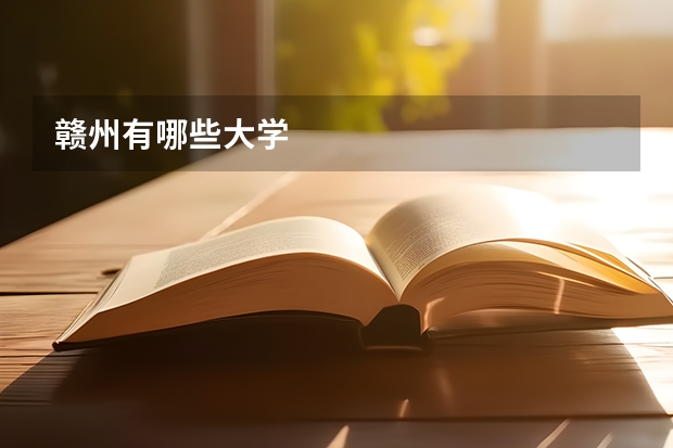 赣州有哪些大学