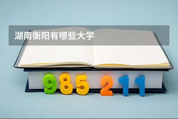 湖南衡阳有哪些大学