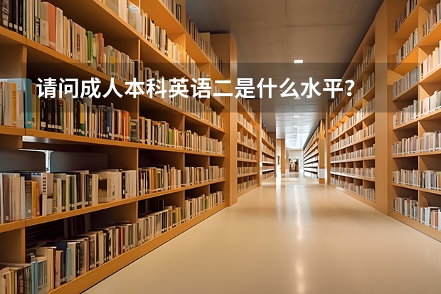 请问成人本科英语二是什么水平？