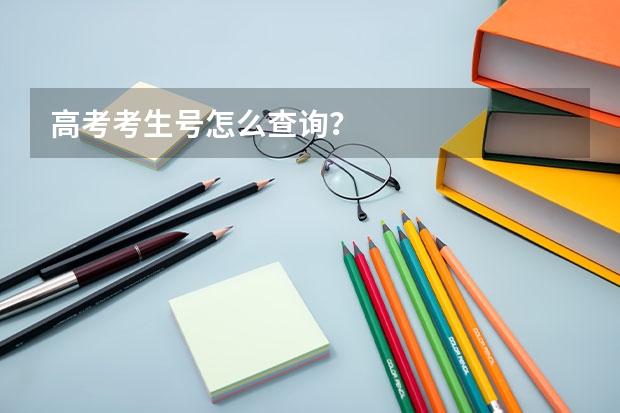 高考考生号怎么查询？
