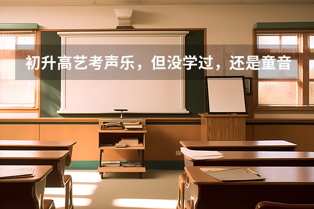 初升高艺考声乐，但没学过，还是童音，好考吗？