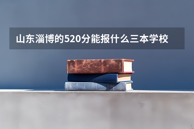 山东淄博的520分能报什么三本学校?