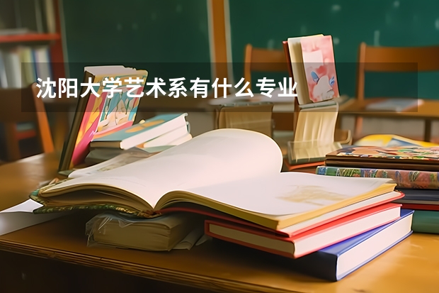 沈阳大学艺术系有什么专业