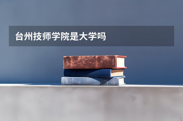 台州技师学院是大学吗