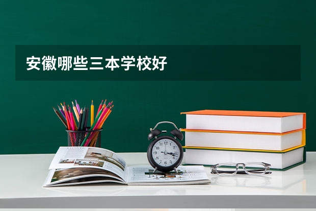 安徽哪些三本学校好