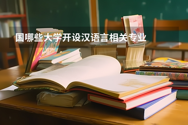 国哪些大学开设汉语言相关专业