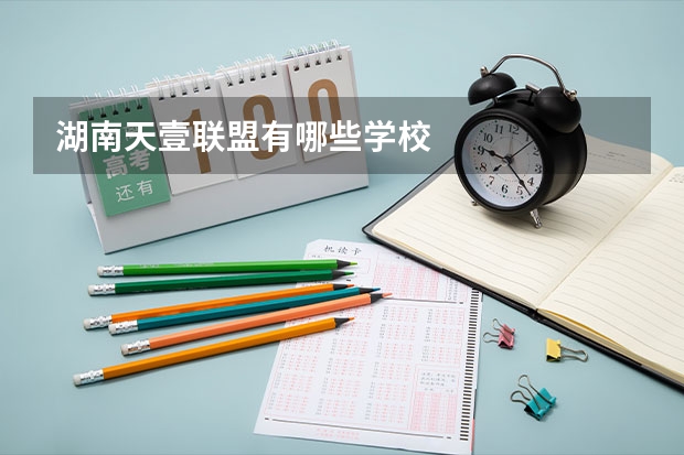 湖南天壹联盟有哪些学校