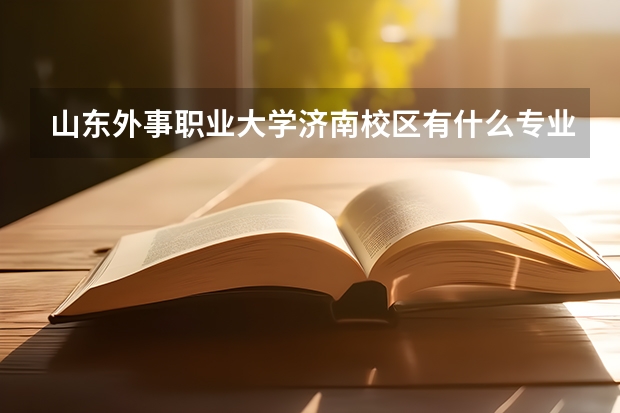 山东外事职业大学济南校区有什么专业
