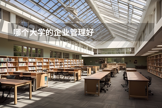 哪个大学的企业管理好