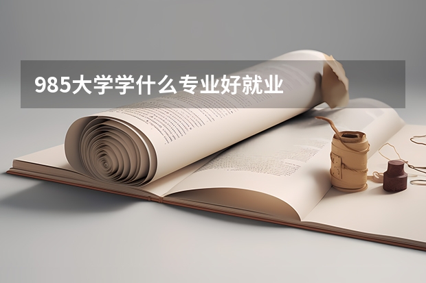 985大学学什么专业好就业