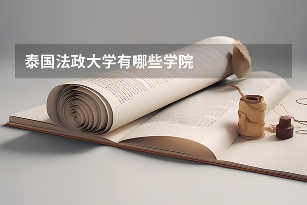 泰国法政大学有哪些学院