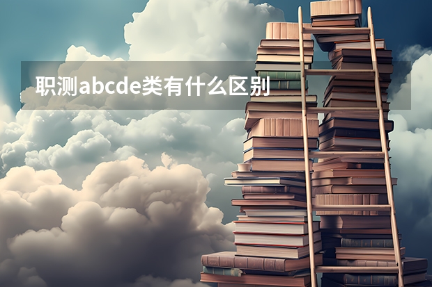 职测abcde类有什么区别