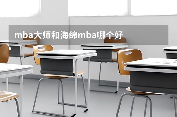 mba大师和海绵mba哪个好