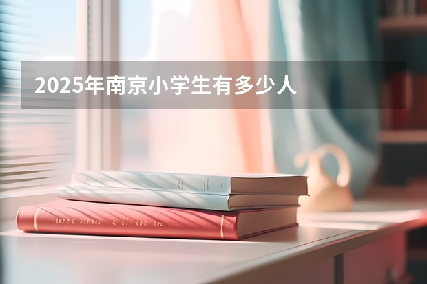2025年南京小学生有多少人