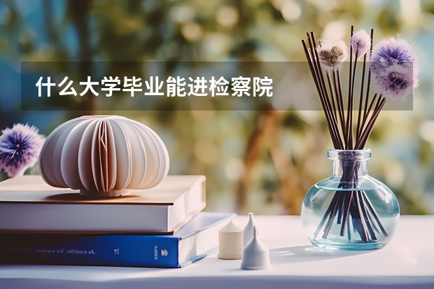什么大学毕业能进检察院